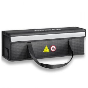 Batterie Trottinette Électrique, Sac à Batterie pour VAE Ignifuge, Boîte Ignifuge de Protection Pochette Anti Feu, Protection Contre les Explosions pour Batteries LiPo Vélo, Sac Anti Feu Lithium XL (Bsycle, neuf)