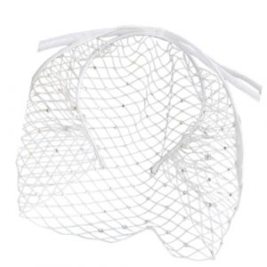 Serre-t&ecirc;te &eacute;lastique en dentelle noire d'inspiration vintage pour femme, f&ecirc;te, Halloween, voile de cage &agrave; oiseaux, pour mariage (Bogji, neuf)