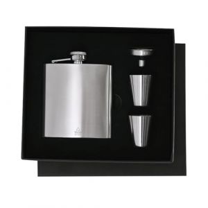 Coffret Flasque &ndash; Kit Flasque Alcool &ndash; Boisson &ndash; Acier Inoxydable (KIT 175 ML) (Begoon, neuf)
