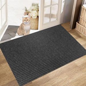 XUCHOU Paillasson Ext&eacute;rieur 110 x 120 cm Tapis de Sol Antid&eacute;rapant Lavable en Machine Tapis D Entree Interieur pour Une Utilisation Int&eacute;rieure et Ext&eacute;rieure, Noir (jinRonghua, neuf)