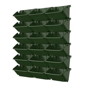 XQZMD Pot de plantation mural avec arrosage automatique, sacs de fleurs suspendus ext&eacute;rieurement, 18 pots, mur vert vivant vertical, support mural pour int&eacute;rieur et ext&eacute;rieur (numberds, neuf)