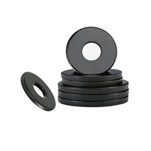 Qrity Lot de 10 Rondelle Plate, 16mm x 30mm, Rondelle d'étanchéité Circulaire, Rondelles Annulaires, Noir Rondelle Plate pour L'étanchéité des Vis (Qrity, neuf)