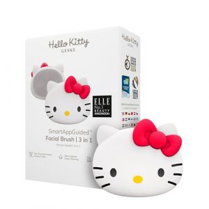 GESKE x Hello Kitty | Brosse faciale SmartAppGuided™ | 3 in 1 | Brosse visage | Brosse nettoyage | Brosse faciale silicone | Nettoyage de la peau | Soins de la peau | Nettoyage doux | Nettoyant visage (GESKE, neuf)