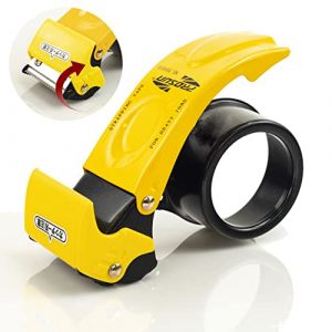 PROSUN Couvercle de s&eacute;curit&eacute; &agrave; lame de 5,1 cm, distributeur de ruban adh&eacute;sif d'emballage professionnel en m&eacute;tal, pistolet &agrave; ruban adh&eacute;sif, cutter avec lame suppl&eacute;mentaire, noir (Y-Nut EU, neuf)