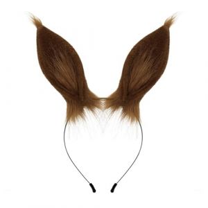 SLXLYH Serre-tête élastique pour cheveux de Noël en forme de lapins (marron) (anbeidianzi, neuf)