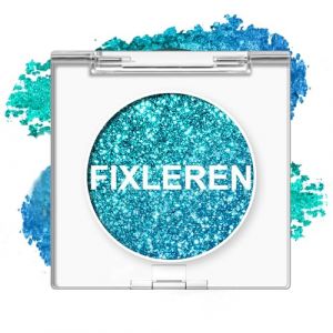 Fixleren Palette de Fards à Paupières Caméléon à Paillettes, Fard à Paupières Haute Brillance, Fard à Paupières Multicolore à Paillettes Holographiques Longue Durée de Couleur Métallique. (bleu) (cx-us, neuf)