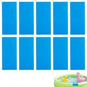 patch réparation piscine vinyle autoadhésif 10 pièces 10x25cm transparent kit complet pour bateau gonflable matelas jouets d'eau crevaison réparation rapide extérieur (Qi Yang Sarl Forshop, neuf)