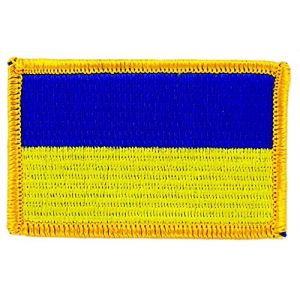 Patch &eacute;cusson brod&eacute; drapeau ukraine ukrainien flag thermocollant backpack (Akachafactory, neuf)