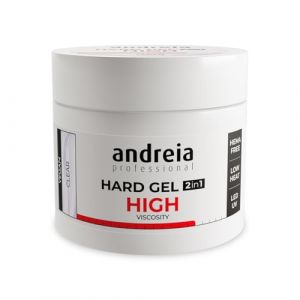 Andreia Gel Construction Ongles - Gel Biphasique UV & LED Professionnel pour Renforcer l'Ongle ou l'Extension - Formule Haute Viscosit&eacute; - Couleur Transparent 200g (MinitBuy, neuf)