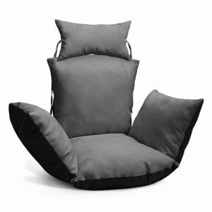 MG Design Coussin pour Fauteuil Oeuf Suspendu - en Tissu Durable, avec Rembourrage Doux, avec Appui-tête et ficelles pour Attacher - Coussin pour balancelle de Jardin, Chaise Suspendue (MGDESIGN, neuf)