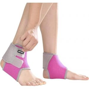 Bandage de Cheville d'enfants 1 Paire Ajustable Attelle de Cheville Protect &Eacute;lastique Les Enfants Soutien de la Cheville pour Football Basketball Cyclisme Course &agrave; Pied Danse Prot&egrave;ge Cheville Rose/S (ONT Sport, neuf)