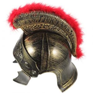 BESPORTBLE Casque de Soldat Romain Dor&eacute; Petite Cr&ecirc;te Rouge Accessoire D&eacute;coratif M&eacute;di&eacute;val pour F&ecirc;te et Carnaval Chapeau de Costume D&rsquo;Ost&eacute; Unisexe R&eacute;sistant et L&eacute;ger (Vinumar, neuf)