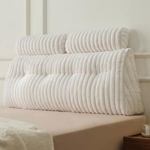 Z-hom Coussin de Lecture pour Lit, Coussin Dossier Canap&eacute;, Support De Positionnement, Doux et Confortable, Blanc, 120 cm (Z-HOM LIVING US, neuf)