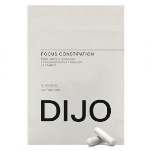 DIJO - Focus Constipation - Transit Intestinal Facilité, Évacuation Rapide & Digestion Améliorée - Pruneau, Tamarin, Boldo - Fabriqué en France - 20 Gélules (DIJO Paris, neuf)