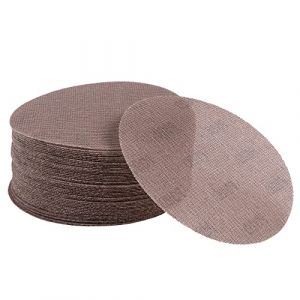 UPWOOD Lot de 50 Disques Abrasifs Maille 150mm (6 Pouces) Grain 400 Crochet et Boucle, Sans Poussière, Anti-blocage, Pour Carrosserie, Bois, Métal, Plastique, Peinture, Compatible Meuleuses 150mm (Upwood, neuf)