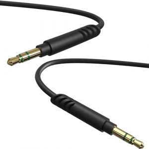 Linkidea C&acirc;ble audio pour casque Yamaha YH-L500A, Anker Soundcore H30i, Life Q30/Q20i/Q20, Q45, Space One, ATH-M50xBT2/M20xBT/SR5, cordon auxiliaire de rechange de 3,5 mm (1,5 m) (LinkideaEU, neuf)