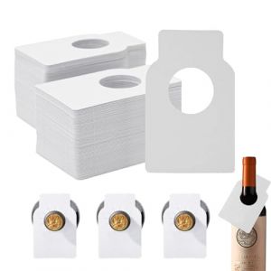 GIONAR 100Pcs &Eacute;tiquettes de Bouteille de Vin, &Eacute;tiquettes De Cave &agrave; Vin Kraft Paper, &Eacute;tiquettes Bouteille Vin pour Marquer Le Mill&eacute;sime Et Le Type De Vin, pour Casiers &agrave; Vin Et Caves(Blanc) (ChongQingLanXingYuanKeJi, neuf)