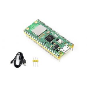 Pré-soudée Pico 2 W Microcontrôleur Carte Basée sur Raspberry Pi RP2350 Puce, Supporte WiFi 4 Wireless et Bluetooth 5.2, Conception Double-cœur et Double-Architecture (Bolin Electronic, neuf)