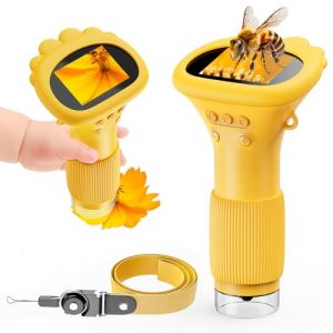 prabensei Microscope portable pour enfants, 2,0", 1000X, microscope USB, avec 8 éclairages LED réglables, jouet numérique pour garçons et filles, connexion au PC (HEIYAO Direct Store, neuf)