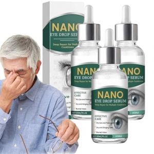 Ourlyard Nano Gouttes Oculaires S&eacute;rum, 30 ml, Gouttes Oculaires pour la Presbytie - Soulage la Fatigue Oculaire, Hydratation Instantan&eacute;e, Gouttes pour la R&eacute;cup&eacute;ration de la Vision (3PCS) (hangshengshangmao, neuf)