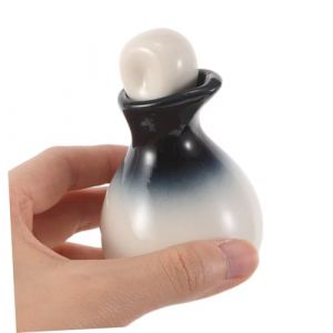 IWOWHERO Pot C&eacute;ramique pour Huiles Essentielles avec Bec Verseur Flacon Herm&eacute;tique &Eacute;vaporation R&eacute;cipient pour Stockage Dhuile Parfum et de Beaut&eacute; et Spa (Ssaaya, neuf)