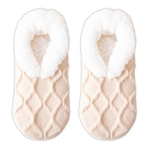 GWAWG Chaussettes chaudes et moelleuses pour femmes,chaussettes de lit antidérapantes doublées en polaire,chaussettes d'hiver épaisses en tricot pour femmes et hommes,chaussettes d'intérieur pour Noël (GWAWG, neuf)