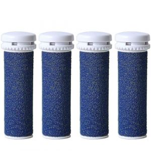 [Lot de 4] Rouleaux de Remplacement, Hantoc Extra Rugueux Rouleaux de Remplacement pour Emjoi Micro Pedi Rouleaux de Rechange, Bleu (Hantoc Europe, neuf)