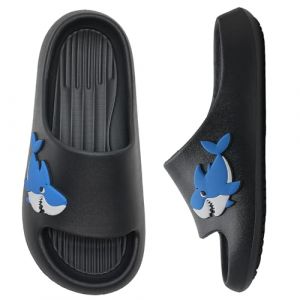 WateLves Claquette Enfant Fille Gar&ccedil;on Chaussons &eacute;t&eacute; Plage Piscine Sandales Enfants Tongs Antid&eacute;Rapantes Pantoufles de Douche(Requins, 34/35EU) (MingZhaoMaoYi-EU, neuf)