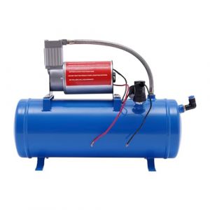 Sengfwin Compresseur d'air Professionnel Compresseur de Trompette avec r&eacute;servoir de 6 litres Kit de Trompette DC 12 V Compresseur d'air Compact pour pneus klaxon &agrave; air (QQLING, neuf)