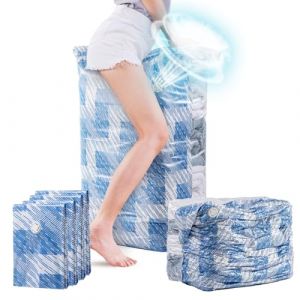 TAILI Cube Rangement sous Vide, 4 PCS Sac de Compression Voyages, Housse de Rangement sous Vide Réutilisables pour Couettes, Couvertures, Quilts (TAILI Store, neuf)
