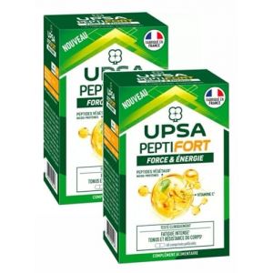 UPSA PeptiFORT - Force et Energie - 60 comprim&eacute;s - Lot de 2 Boites (★★★★★------➤ Premium French&reg;, neuf)