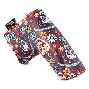 SHABIER Couvre-Club de Golf Motif t&ecirc;te de Mort pour Putter de Golf Blade (Outdoor Leisure Time, neuf)