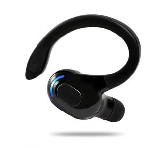 Oreillette Bluetooth sans Fil V5.2 Mono avec Micro R&eacute;duction de Bruit, &Eacute;couteur Tour d&rsquo;Oreille 360&deg; Confortable, 20h Autonomie, Charge Rapide 1,5h, Kit Main Libre Compatible avec iPhone Android PC (YangGuiZhou, neuf)