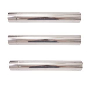 CNANRNANC Tuyau de chemin&eacute;e en acier inoxydable, tuyau de po&ecirc;le rond, tuyau de chemin&eacute;e, tuyau de chemin&eacute;e, tuyau d'&eacute;chappement pour une &eacute;vacuation s&ucirc;re des gaz de combustion, &Oslash; 6 cm (Elton-EU, neuf)