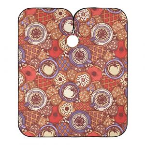 Tablier Beignets De Café Colorés, Tablier De Barbier Professionnel Tablier De Coiffure Imperméable Cape De Salon De Coiffure Pour Coiffeurs Salon Couper (bozhoushixiangbenshangmaoyouxiangongsi, neuf)