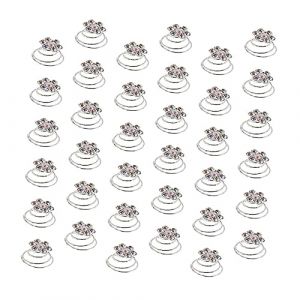 minkissy Lot De 47 Pinces À Cheveux En Strass En Spirale Pour Femmes Décoration Tendance Pour Fête De Mariage (Prettbeauty, neuf)