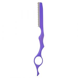 Rasoir de Coupe de Cheveux, Rasoir de Coiffure Professionnel, Couteau de Coupe de Cheveux, Rasoir Amincissant, Peigne de Rasoir, Texturant les Cheveux, Rasoir de Coupe (violet) (Dushiw, neuf)