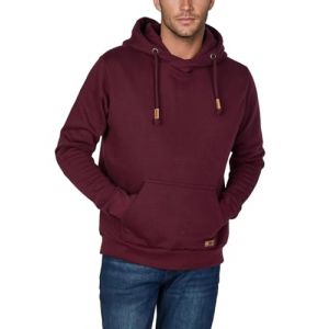 Riverso Julian Pull &agrave; capuchon pour homme avec poche kangourou et col crois&eacute; en coton, Sweat-shirt, Hoodie, Gris Vert Rouge Bleu Noir S M L XL 2XL 3XL 4XL 5XL - Rouge - XXXXX-Large (Jeans-direct, neuf)