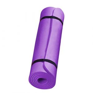 Épais et durable Tapis de yoga Tapis De Sol Musculation Gym Fitness Tapis De Gymnastique Ecologique Pas Cher Tapis De Yoga Antiderapant Tapis Sol Pour Yoga Pilates Perte de poids (Violet (183cm)) (⭐⭐⭐⭐⭐Susenstone, neuf)