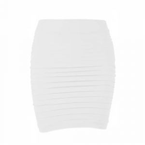 AAIXXIZAO Mini Jupe Crayon Courte Sexy Jupe Plissée Élastique Taille Haute Moulante Mini Jupe Bureau Jupes Crayon Courtes Solide Taille Unique Blanc (anxizahuopu, neuf)