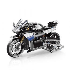 Zorwlodc Technique Moto Bloc de Construction pour Yamaha R1, Maquette de Moto, 1000+ Pièces, Compatible avec Lego (MENGYONG, neuf)