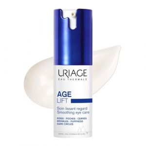 URIAGE – Soin Contour des Yeux Lissant Anti-Rides, Réduit Poches et Cernes, Texture Légère (15 mL) L'unité (Franc shopping, neuf)