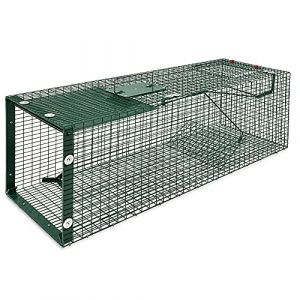 Moorland Piege Cage Trappe Chat Piège Vivant réutilisable 90x30x30cm – Piege a Animaux - Piege a Fouine Vivant Renards, Martre, Cage, ragondin, Lapin, mouffette, rongeurs - 5002 (Brandvin, neuf)