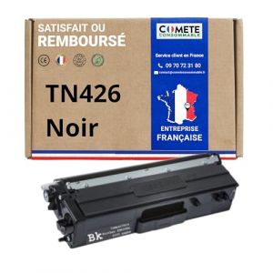 COMETE, Marque Française - TN426- 1 Cartouche de Toner Compatible avec Brother TN-426 - pour Brother HL-L 8360 (CDW), MFC-L 8900 (CDW), HL-L8360, HL-L8360CDW, MFC-L8900, MFC-L8900CDW (1 Noir) (Comete Consommable®, neuf)