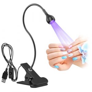AISEELY Lampe Led Ongle, Lampe UV S&egrave;che Ongles, Lampe de Colle UV USB 3W LED Ultraviolette Lumi&egrave;re Violette USB avec Clip et Interrupteur, pour R&eacute;paration de T&eacute;l&eacute;phone Portable et Carte Circuit (Aiseely, neuf)