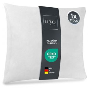 LILENO HOME Lot de 1 de garnissage d'oreiller 45x45 cm - Coussin intérieur Lavable à 40°C adapté aux allergiques - Garnissage en Polyester comme Coussin de canapé, Coussin Cocktail et Oreiller (Discount-Deal24, neuf)