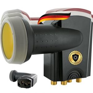 SCHWAIGER 401 Quattro LNB Sun Protect Digital r&eacute;sistant &agrave; la Chaleur Capuchon LNB Accessoires pour Parabole pour multiswitches Protection Contre Les intemp&eacute;ries Contacts dor&eacute;s Anthracite (Schwaiger GmbH - online, neuf)