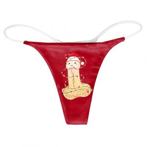 String Noel Femme - Sexy Chic Ouvert Slips Slip De No&euml;L Tanga Renne Culotte Femme Mignon Dr&ocirc;Le Shorty Bikini Sexy Culottes Femmes Casual F&ecirc;Te Underwear Hipster (MAIE25, neuf)
