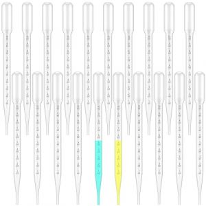 20 Pièces Pipette,Pipette Plastique,Pipette Graduée,Pipette de Transfert en Plastique,Compte-gouttes 10ml,Transparent,pour Transfert D'huiles Essentielles,Parfums,Liquides Divers (10ml) (GZGC-SHOP, neuf)