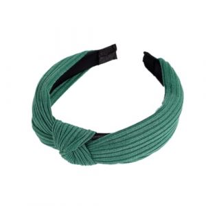 Whakano Bandeau pour femme - Bandeau uni nou&eacute; - Bandeau pour cheveux pour femmes et filles - Large bandeau r&eacute;tro - Serre-t&ecirc;te pour femmes et filles - Vert fonc&eacute; A (Whakano, neuf)